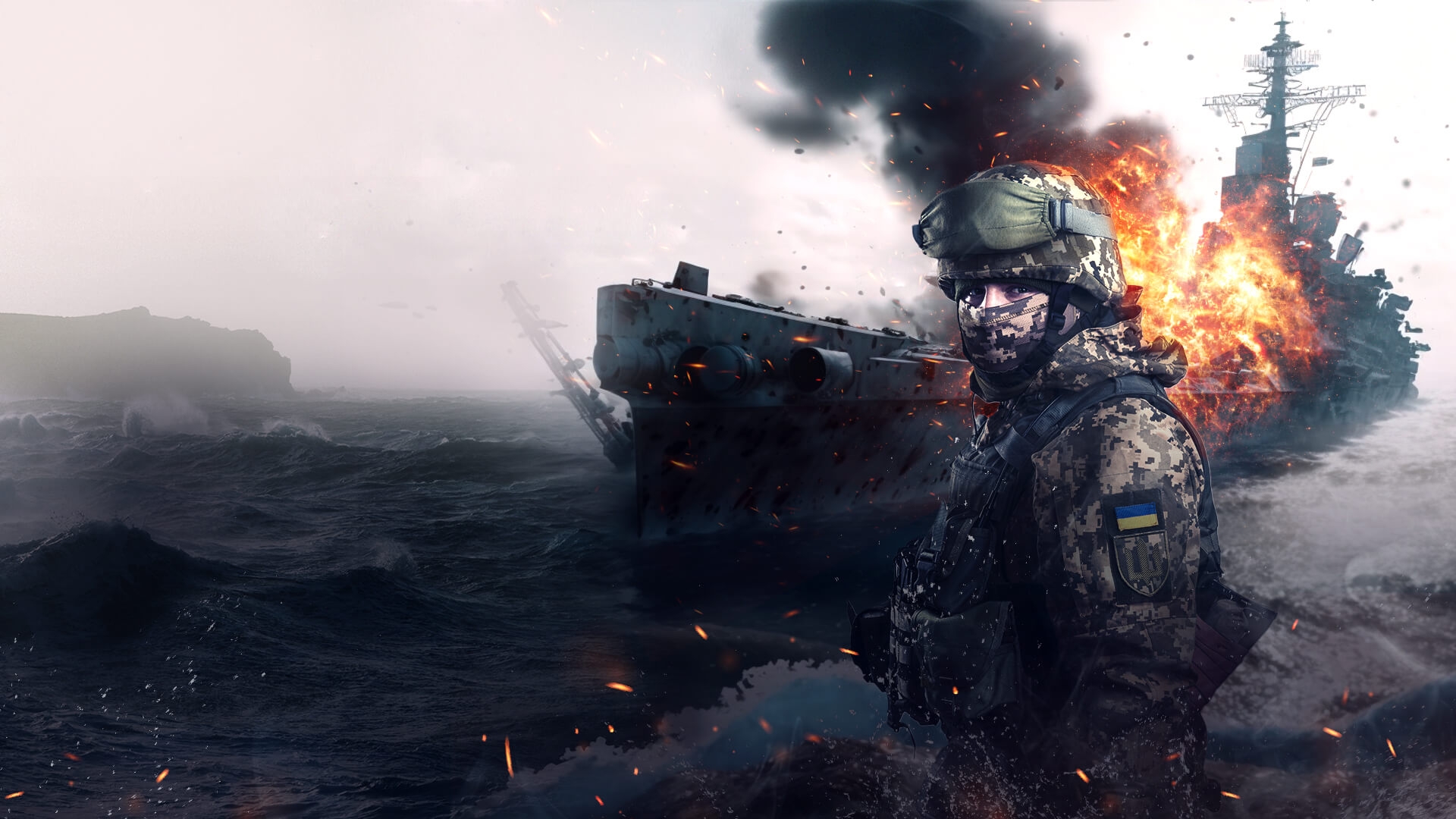 Sea. Battle for Zmiinyi Island